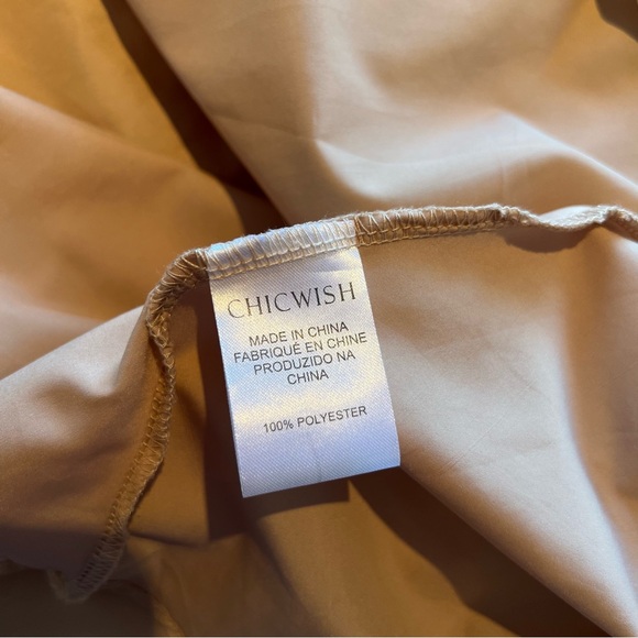 Chicwish “Spring Break” Wrap Pleated Mesh Dress - Picture 9 of 11